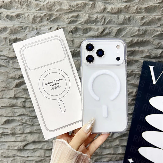 Magsafe Clear Magnetic Wireless Charging  Case for iPhone 11-17