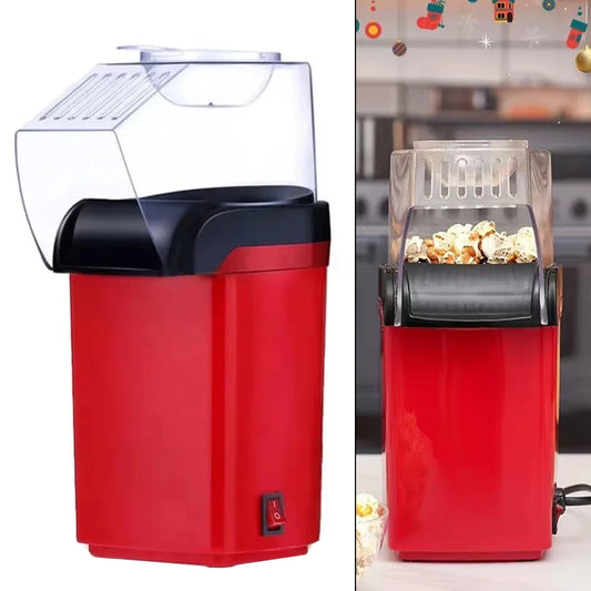 Popcorn Machine, Fully Automatic Mini Small Old-fashioned Popcorn Puffer Machine, Children's Blasting Valley Machine, Electric